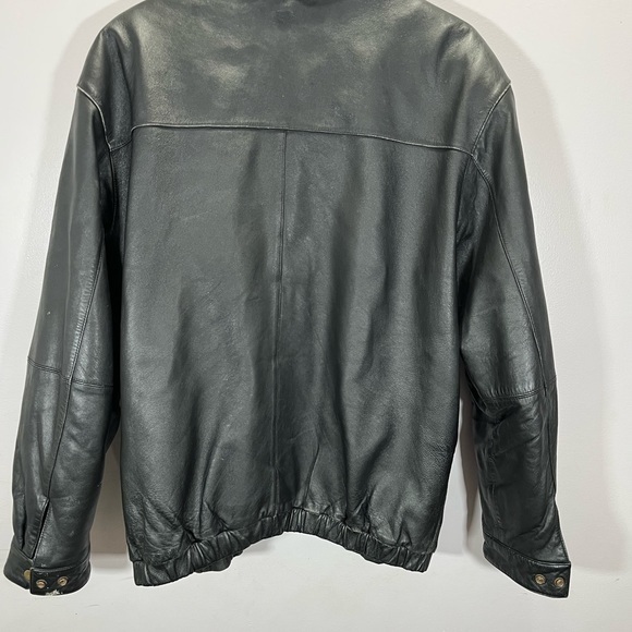 Vintage Modern Elements Women’s Black 100% Genuine Leather Motorcycle Jacket - Picture 11 of 14